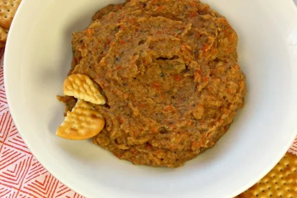 Aubergine-paprikadip