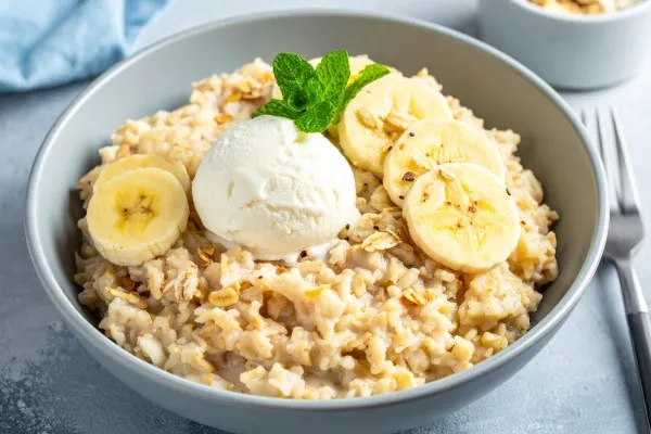 Banana-split havermout