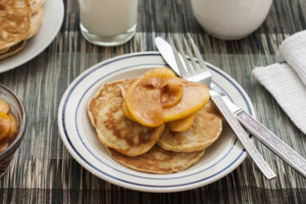 Bananenpannenkoeken met appeltopping