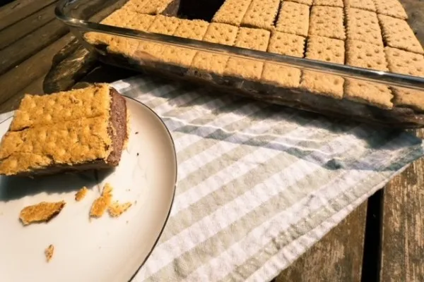 Bevroren chocolade-pindakaasrepen