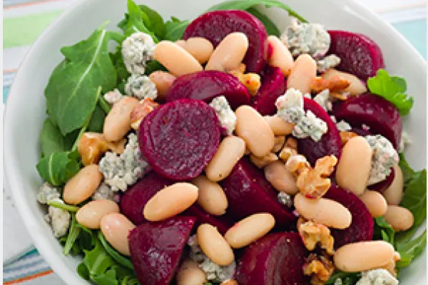 Bietensalade met witte bonen