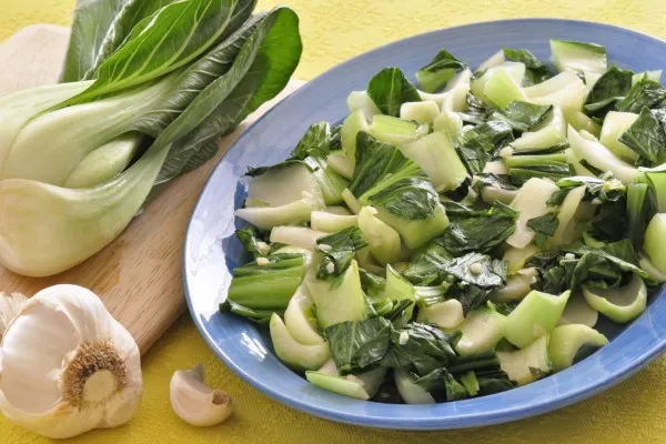 Bokchoy met knoflook