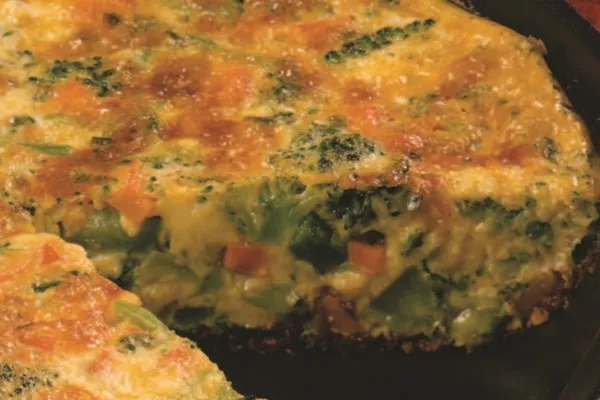 Broccoli-cheddarfrittata