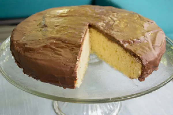 Cake met glazuur