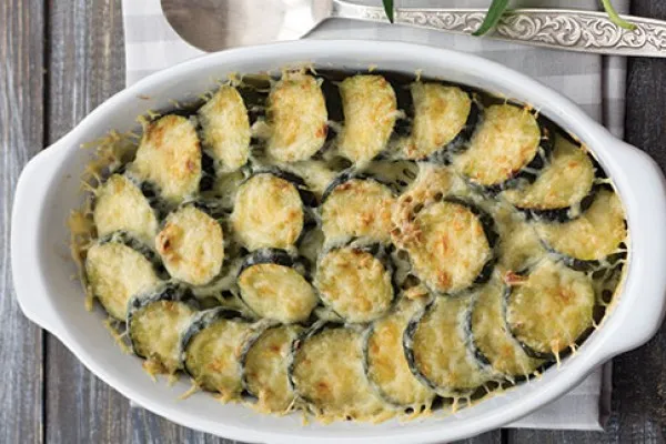 Courgette au gratin