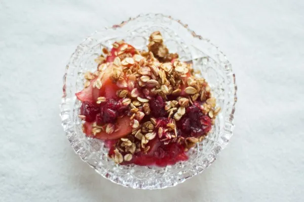 Cranberry-appelcrumble