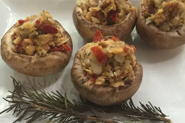 Dave’s kruidengevulde champignons