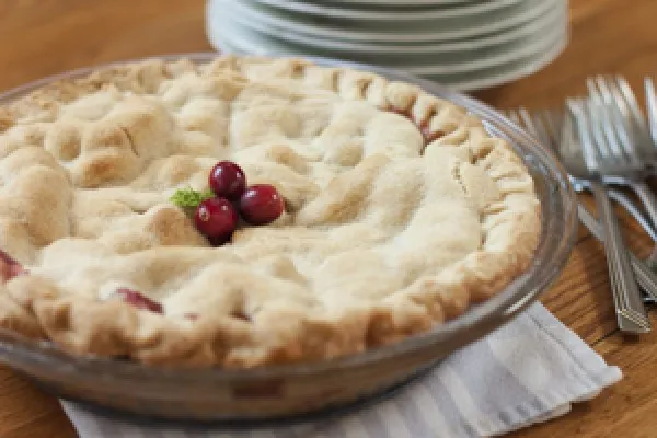 Diepe appel-cranberrytaart