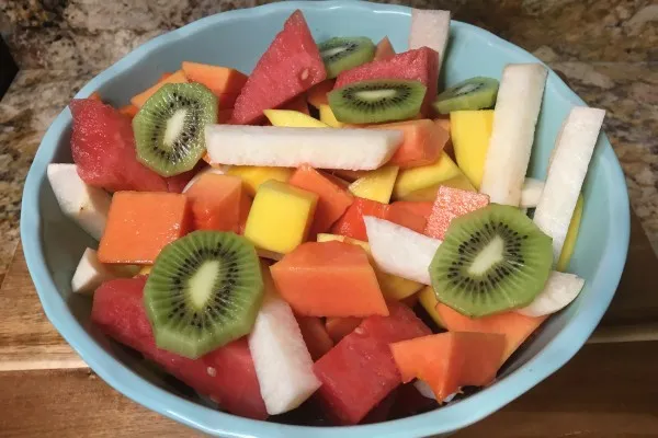 Fruitsalade met jicama
