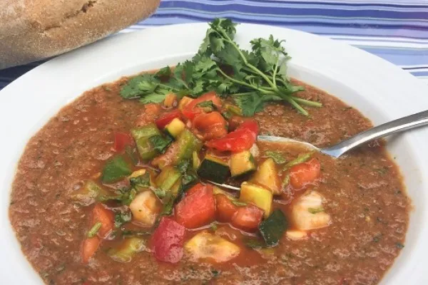 Gazpacho van de boerenmarkt