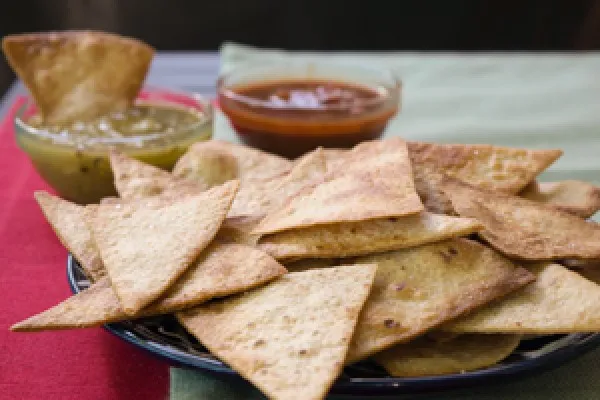 Gebakken tortillachips