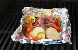 Gegrilde groentepakketjes