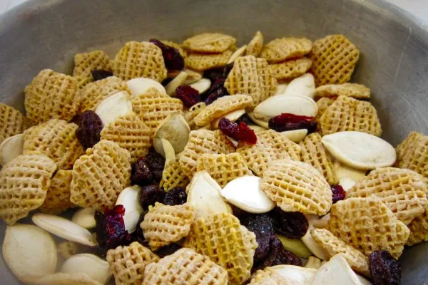 Geroosterde pompoenpitten-snackmix