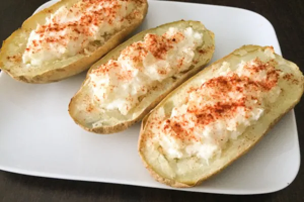 Gevulde aardappelen met kaas