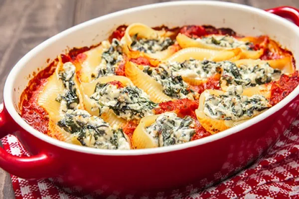 Gevulde pastaschelpen