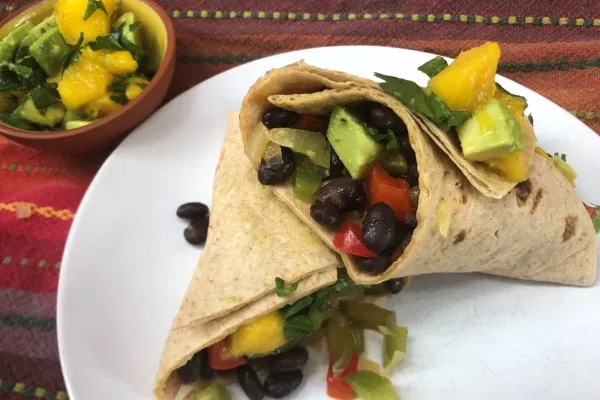 Groente-bonenwrap