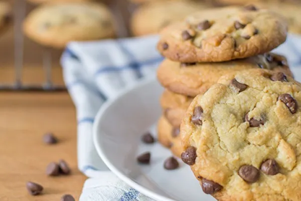 Koekjes met chocoladeschilfers en yoghurt