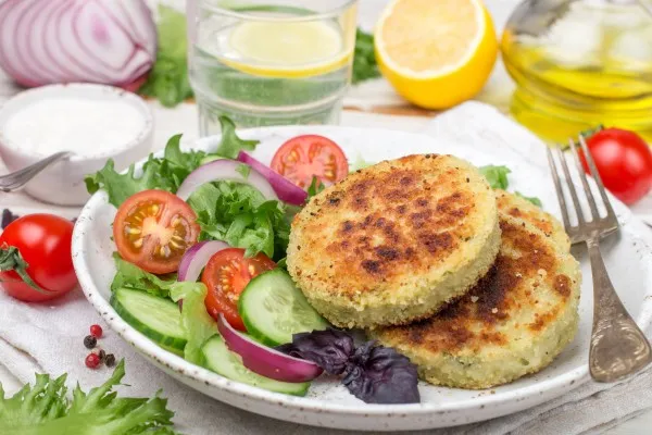 Krokante walleyeburgers