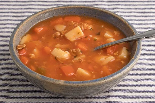 Manhattan clam chowder