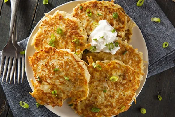 Ovengebakken aardappelpannenkoekjes