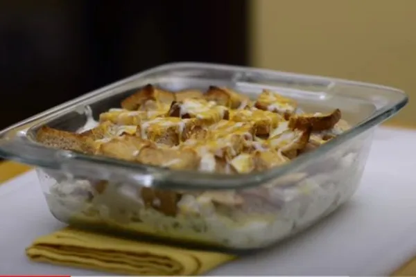 Ovenschotel met restjes kalkoen