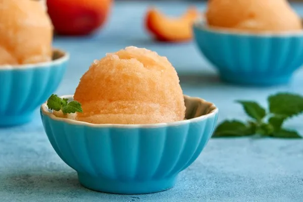 Perziksorbet