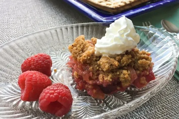 Pesach-rabarbercobbler