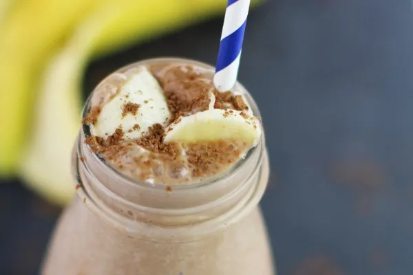 Pindakaas-bananensmoothie