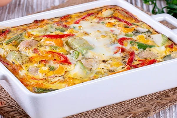 Polenta met paprika en kaas