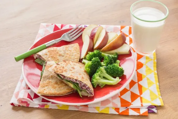 Quesadilla met rode bonen