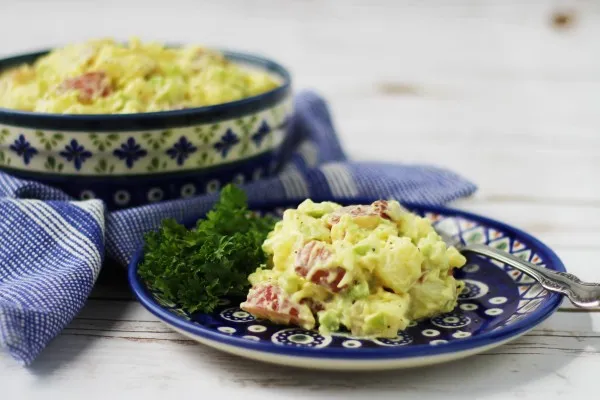 Rode aardappelsalade