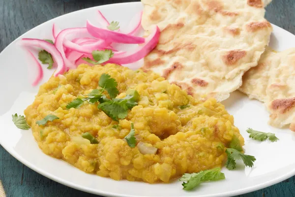 Rode linzen met ui | Masoor dal