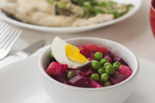 Roze feestsalade