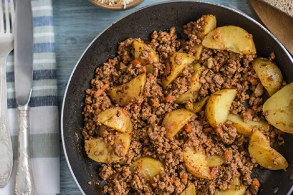 Rundvlees met aardappels