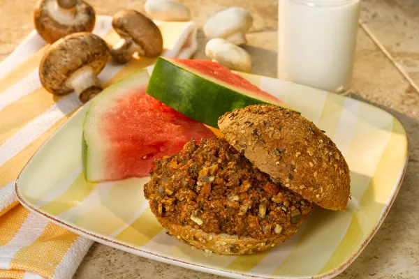 Sloppy joes met champignon en rundvlees