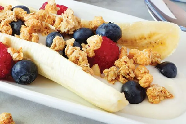 Snelle bananensplit