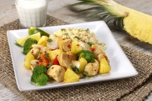 Thaise ananas met kip