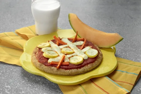 Tic-tac-toe groentepizza