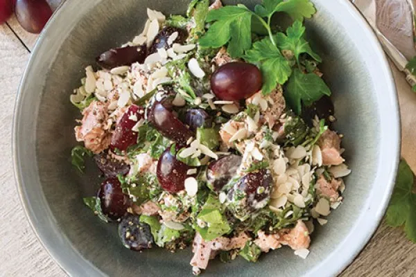 Tonijnsalade met druiven