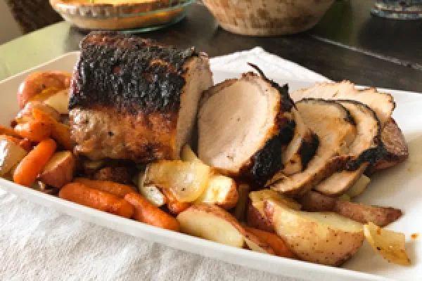 Varkenshaas met groenten uit de oven
