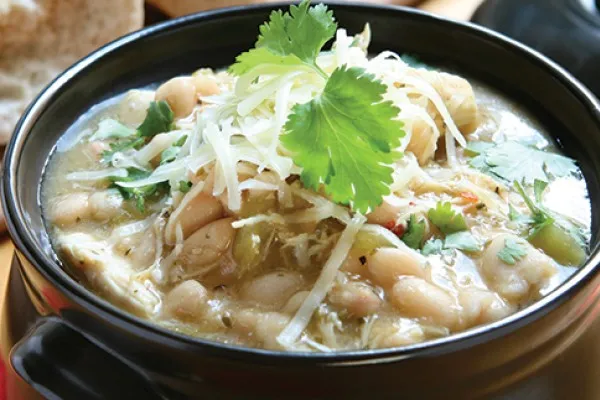 Witte kippenchili