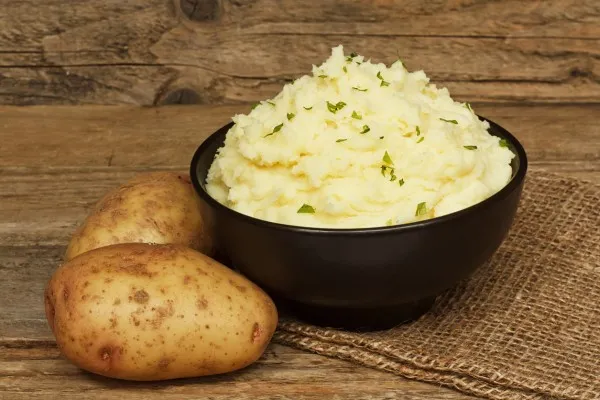 Zelfgemaakte aardappelpuree