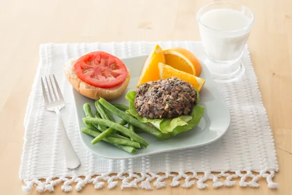 Zwarte bonenburgers